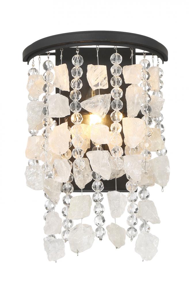 Shimmering Elegance 1 Light Wall Sconce