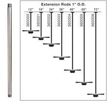  360002PN - Fan Down Rod 24 Inch