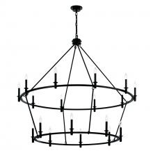 Kichler 52708BK - Chandelier 18Lt