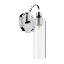  55209CH - Kavi 13" 1-Light Wall Sconce with Clear Glass in Chrome