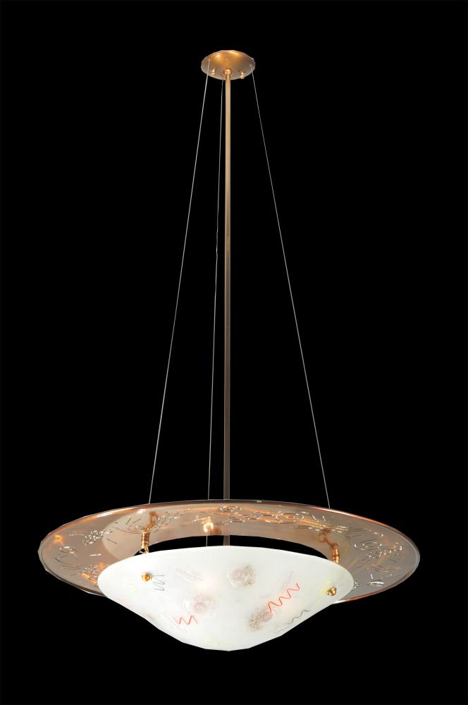 31"W Metro Fusion Super Nova Inverted Pendant