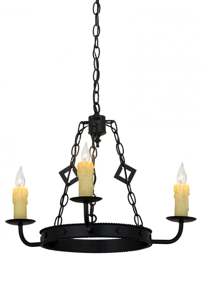 24"W Elvita 3 LT Chandelier