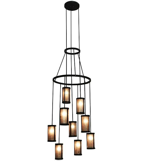 35"W Cartier 9 LT Chandelier