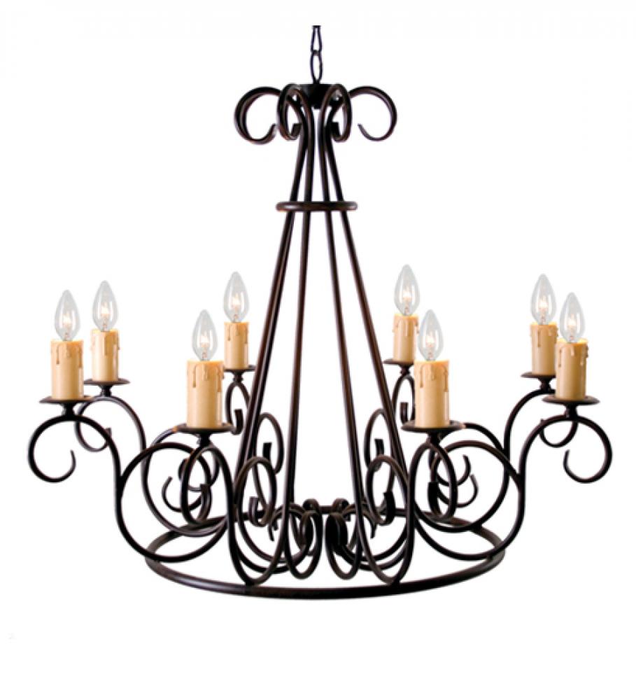 42" Wide Marguerite 8 Light Chandelier