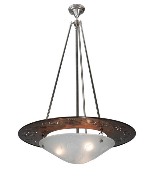 31"W Metro Fusion Super Nova Inverted Pendant