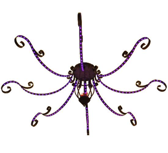 166"W Carnevale 8 Arm Chandelier