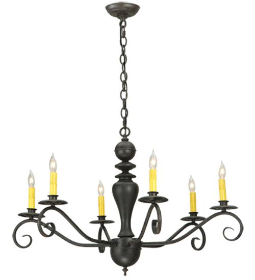 33" Wide Emory 6 Light Chandelier