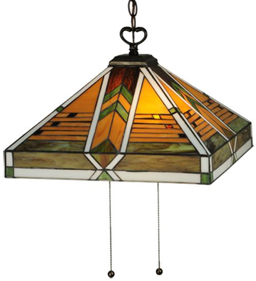 17"Sq Abilene Pendant