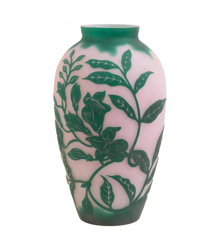 10" High Cameo Vase