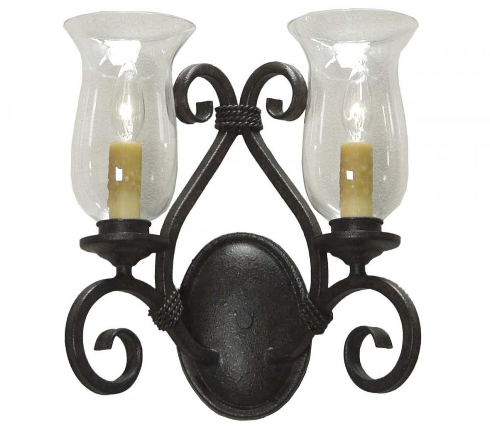 13.5" Wide Calvis 2 Light Wall Sconce