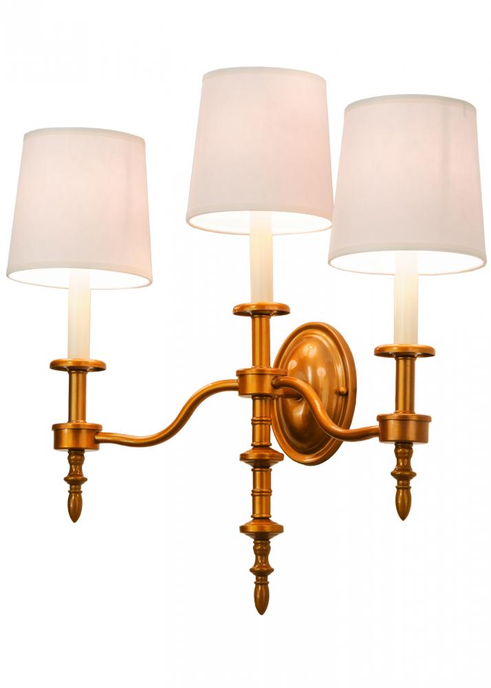 22"W Toby 3 LT Wall Sconce