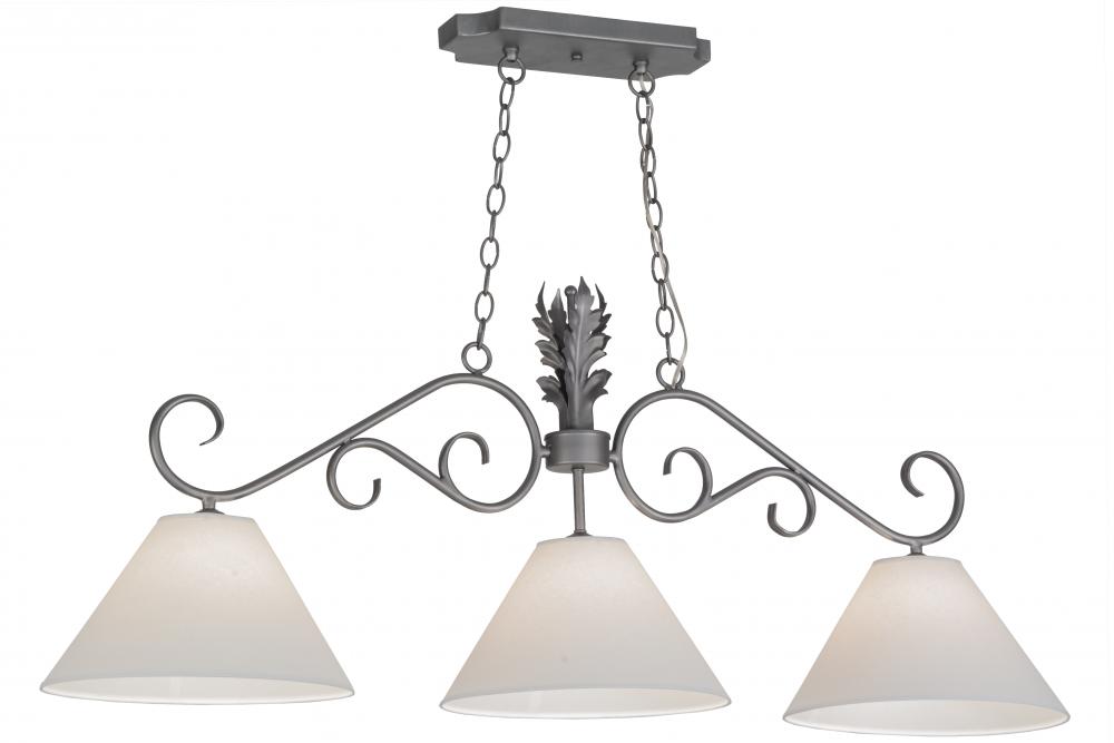 48" Long Bristol 3 Light Island Pendant