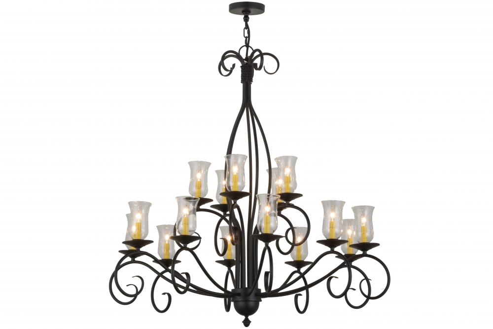 48"W Sienna 15 LT Two Tier Chandelier