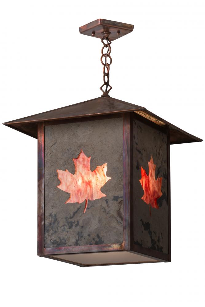 16"Sq Seneca Maple Leaf Pendant