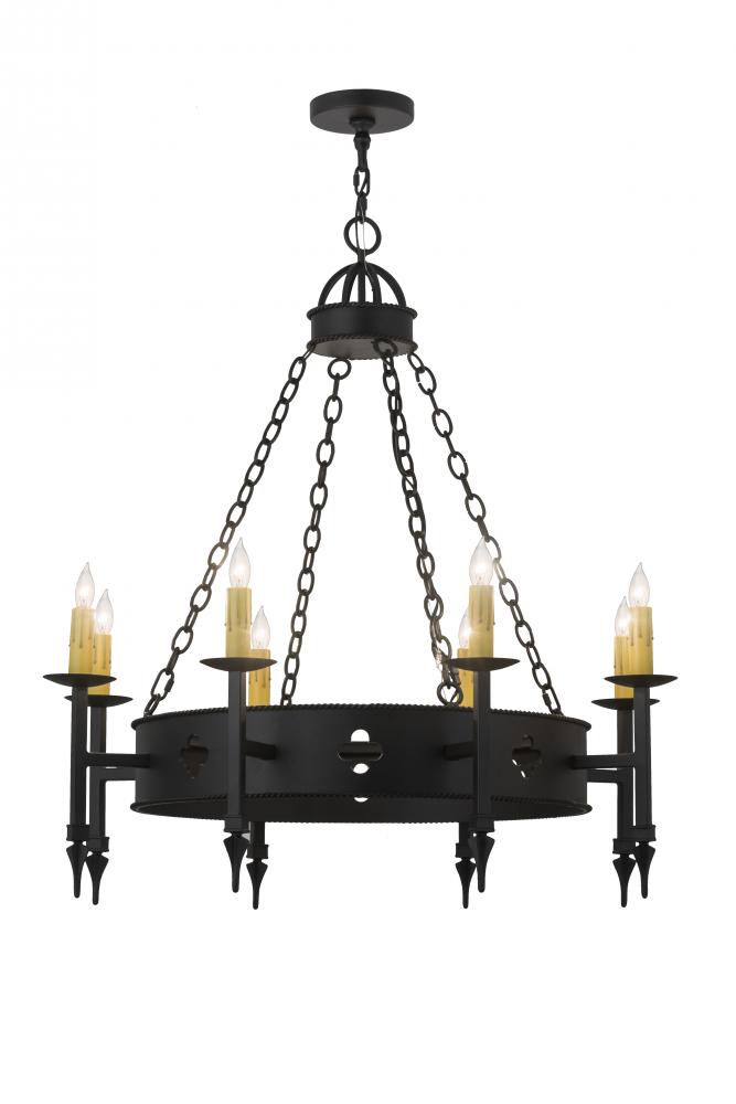 38"W Sabrina 8 LT Chandelier