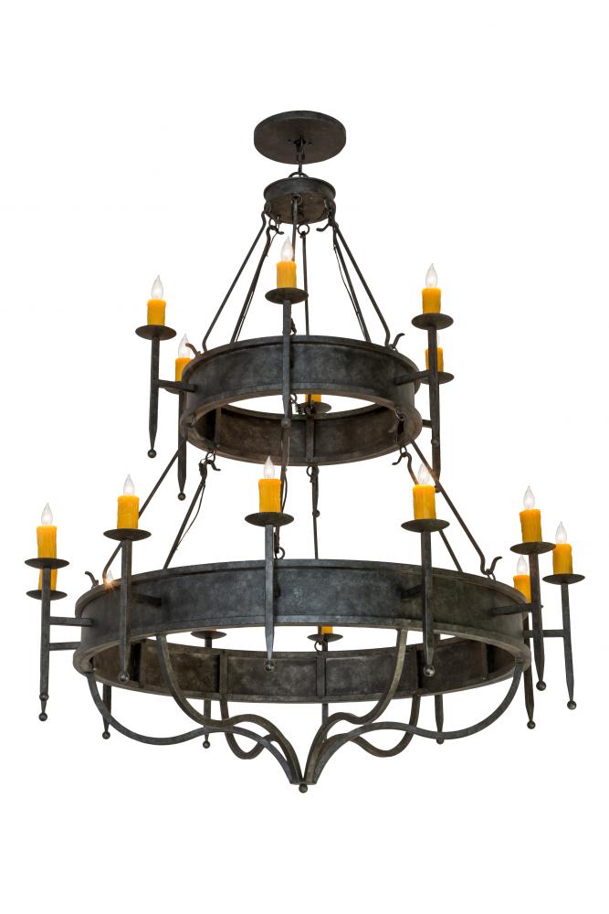 60" Wide Marta 18 Light Two Tier Chandelier