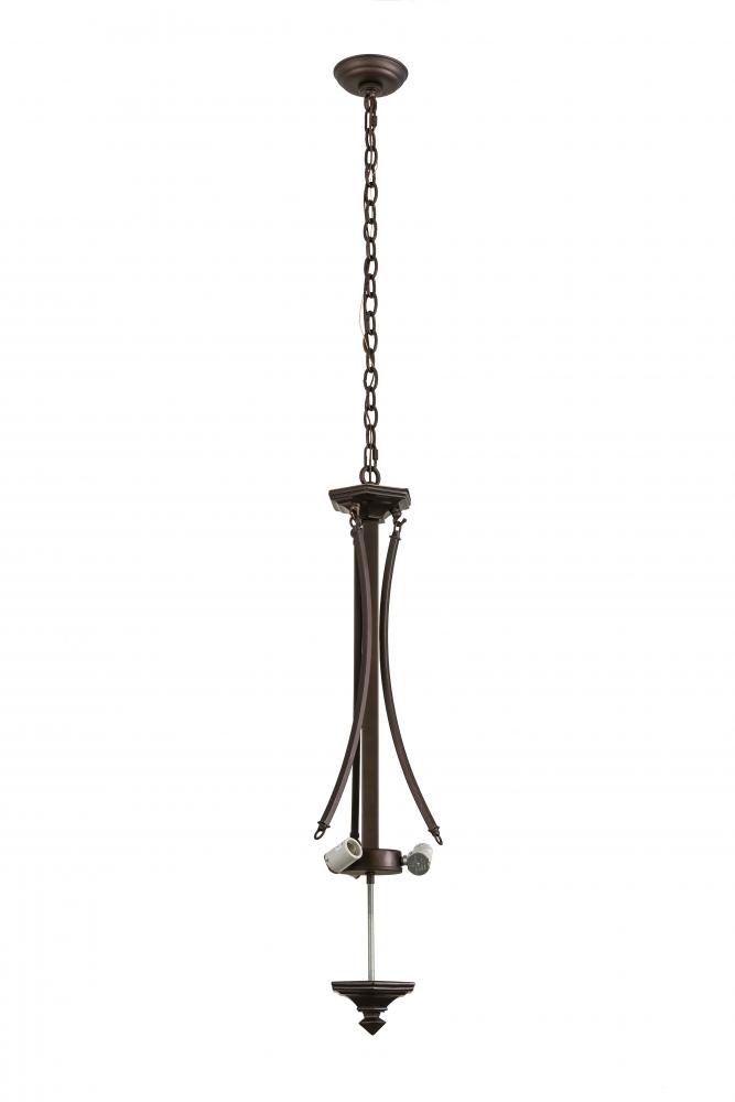 Mahogany Bronze 3 LT Inverted Pendant Hardware