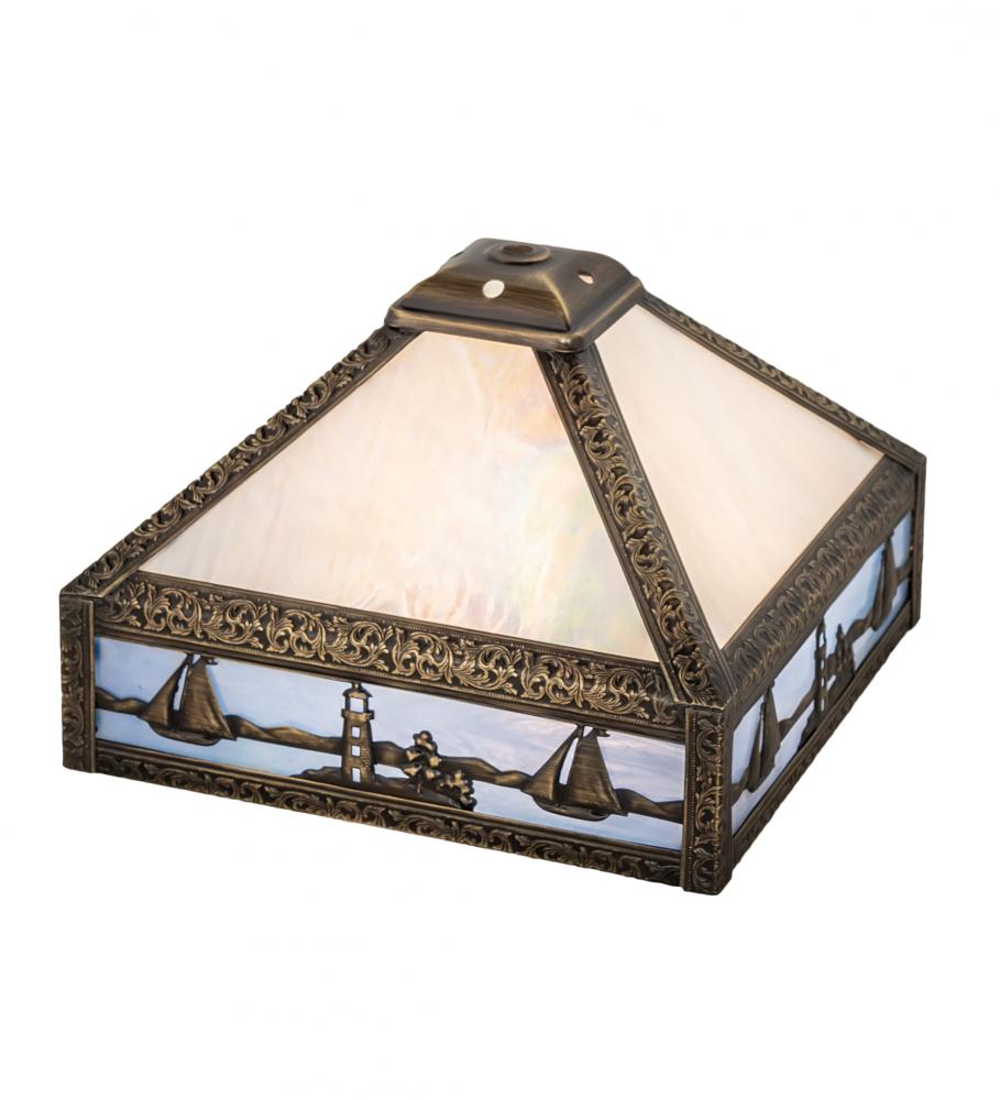 9" Square Sailboat Mission Shade