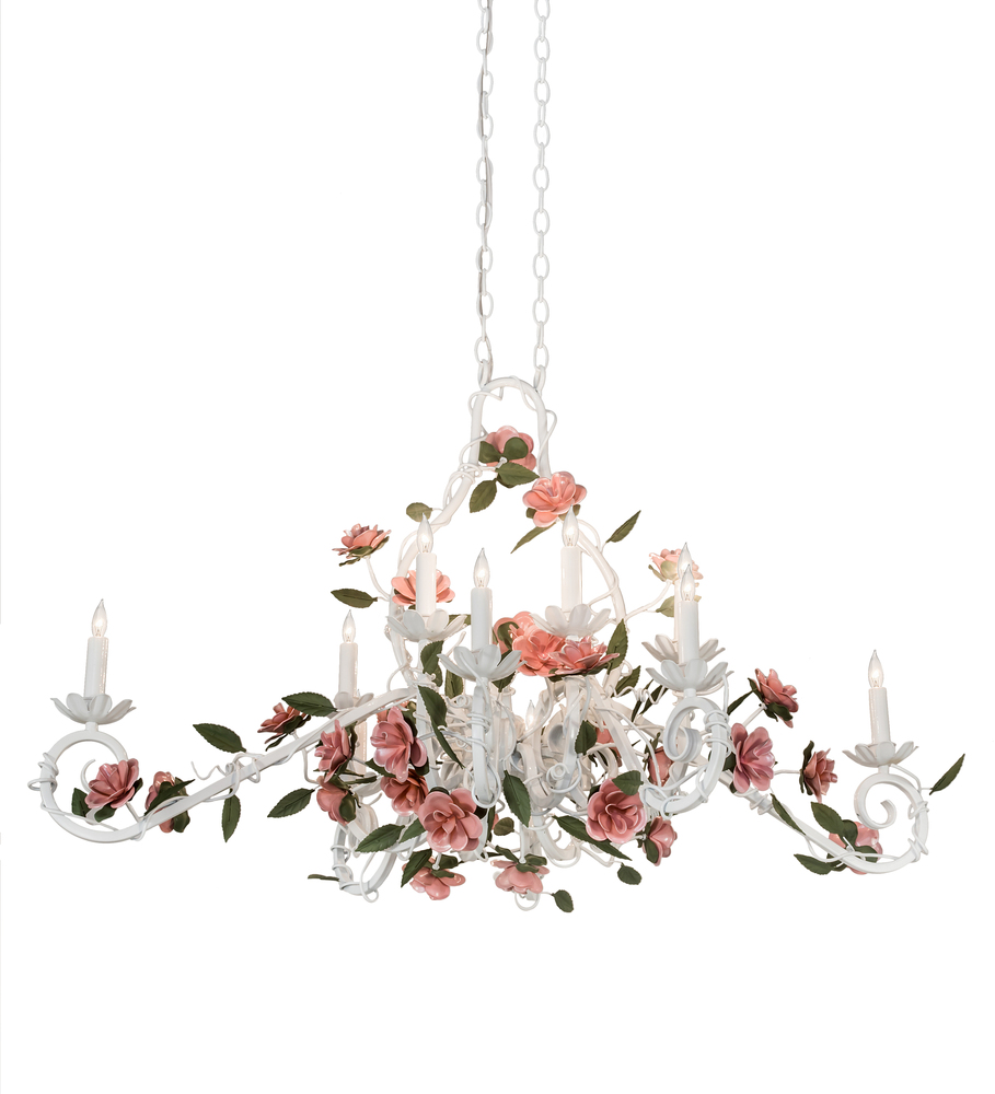 48"L Symphony Rose Basket Chandelier