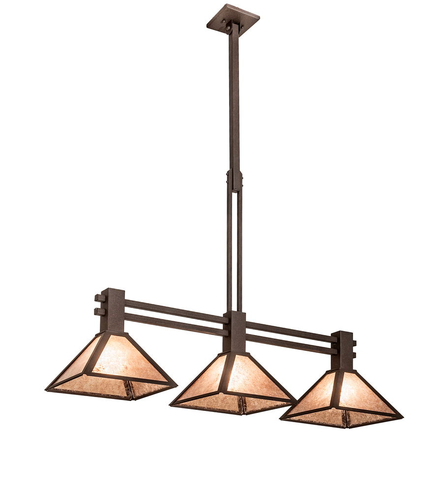 45" Long Soffe 3 Light Island Pendant