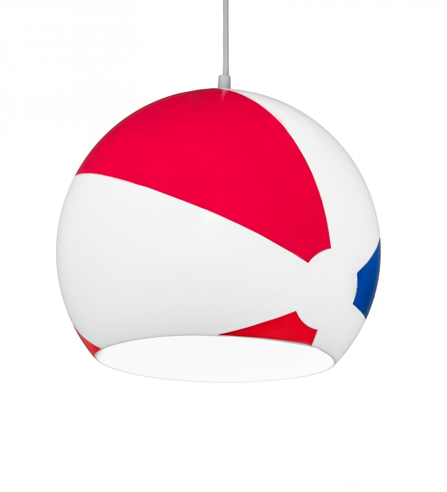 12" Wide Beach Ball Pendant