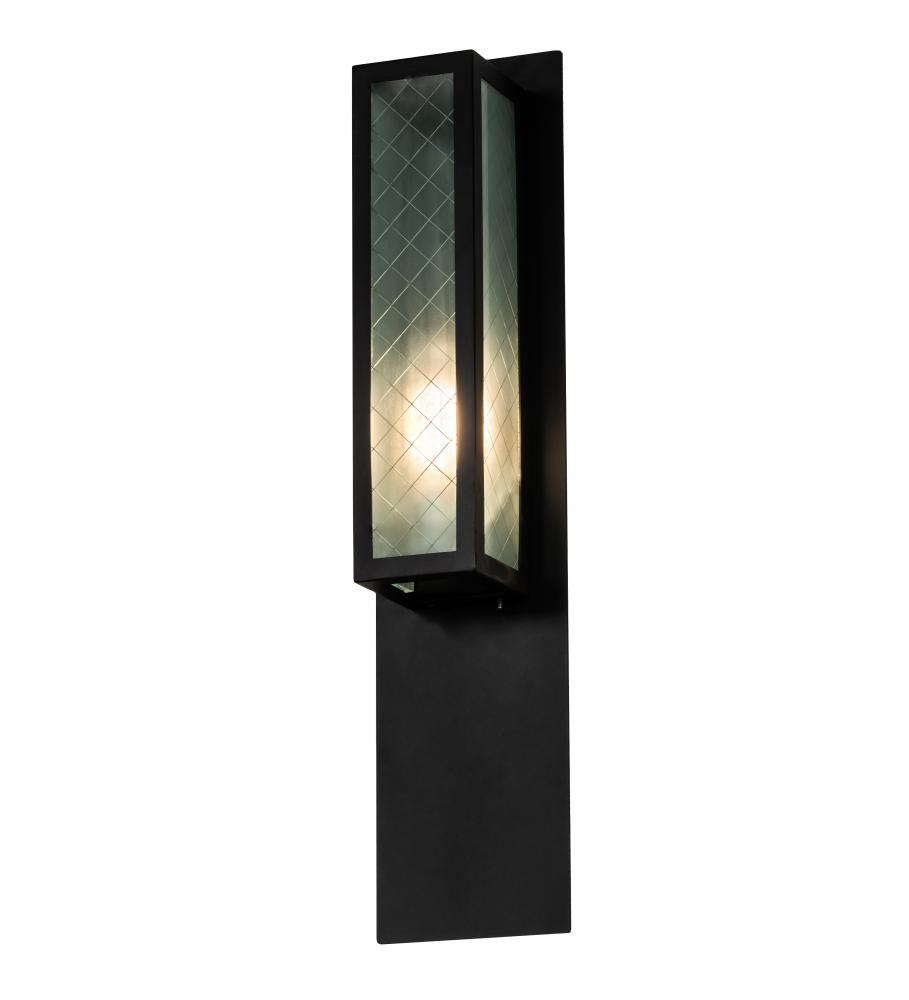 6" Wide Quadrato Diamond Wall Sconce