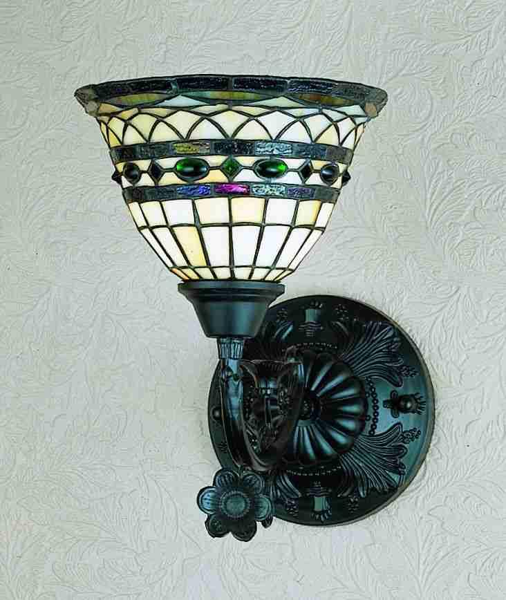 8"W Tiffany Roman 1 LT Wall Sconce.602