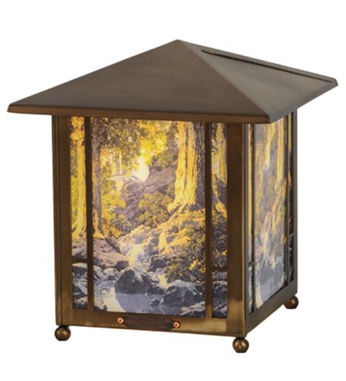 13" High Maxfield Parrish The Glen Lantern Accent Lamp