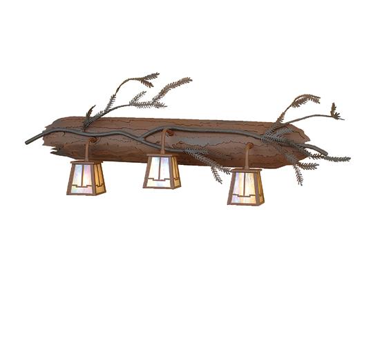 38"W Pine Branch Valley View 3 LT Vanity Light