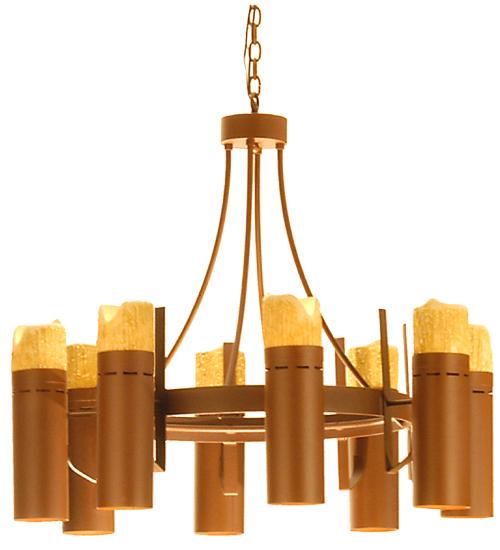 36"W Candle Drop 8 LT Chandelier