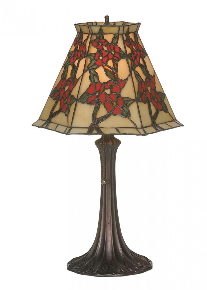 19"H Oriental Peony Accent Lamp