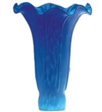 Meyda Green 10165 - 4" Wide X 6" High Blue Pond Lily Shade