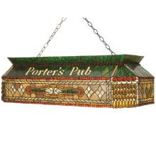 Meyda Green 102894 - 40"L Personalized Porter's Pub Oblong Pendant