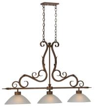 Meyda Green 115763 - 49" Long Zamora 3 Light Island Pendant