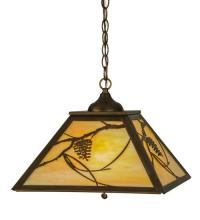 Meyda Green 118569 - 16"Sq Whispering Pines Pendant