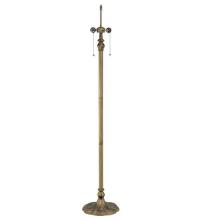  118696 - 61" High Antique Brass 2 Light Floor Base