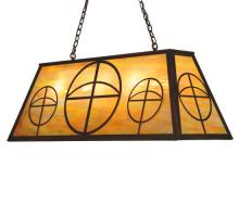  126125 - 48"L Circle Cross Oblong Pendant