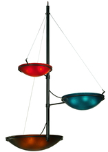  135950 - 103"W Metro Fusion The Third Demension 3 Arm Glass Chandelier