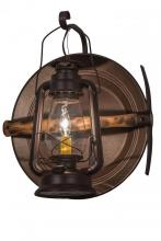  136391 - 14.5"W Miners Lantern Wall Sconce