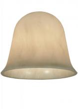  136951 - 6.25"W X 5"H X .25"TK Ida Bell White Swirl Acrylic Shade