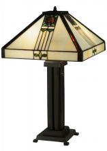 Meyda Green 139227 - 23.5"H Pasadena Rose Table Lamp