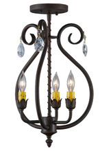 Meyda Green 141643 - 12"W Antonia 3 LT Chandelier