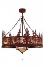 Meyda Green 144121 - 44"W Tall Pines w/Fan Light Chandel-Air