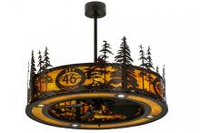 Meyda Green 146112 - 45"W Tall Pines Custom Logo Up and Downlight LED Chandel-Air