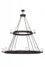  153502 - 72"W Chappell 18 LT Two Tier Chandelier