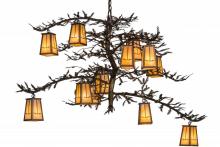  155019 - 54"W Pine Branch Valley View 12 LT Chandelier