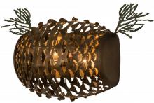  158932 - 14"W Stoneycreek Pinecone Wall Sconce