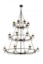  166524 - 60" Wide Estrella 24 Light Three Tier Chandelier