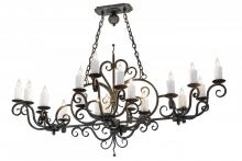  174336 - 60" Long Kean 20 Light Oblong Chandelier