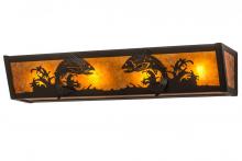 Meyda Green 175897 - 24"W Leaping Trout Vanity Light